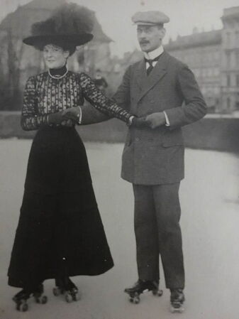 Rollschuhlauf am Wiener Eislauf-Verein 1910